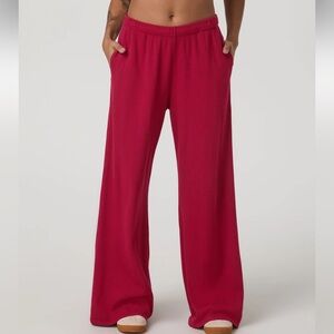 Vuori WAFFLE WIDELEG - STRAWBERRY